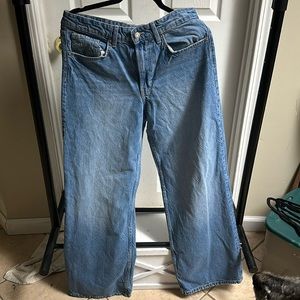 Wide leg jeans